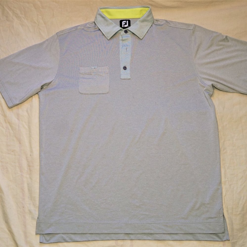 Foot Joy FJ Mens Gray Large Golf Shirt